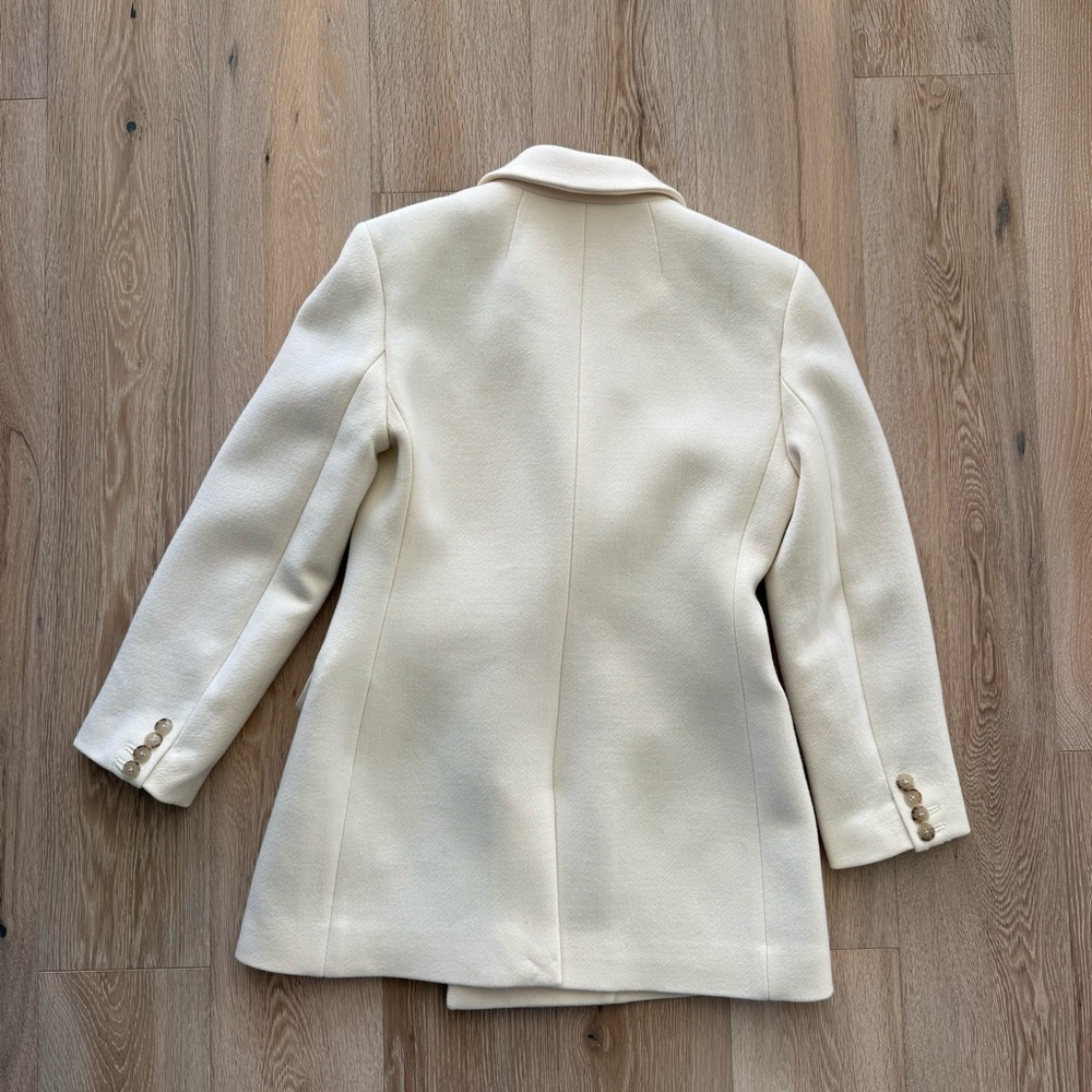 J.Crew White Blazer Jacket in Italian Double Cloth Wool - Picture 9 of 9